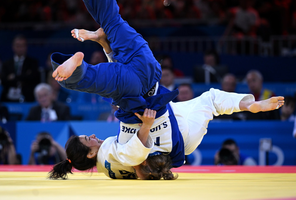 柔道比赛角逐异常激烈,法国选手夺冠 柔道比赛角逐异常激烈,法国选手夺冠